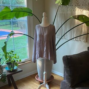 Bella Dahl Light Purple/gray Blouse